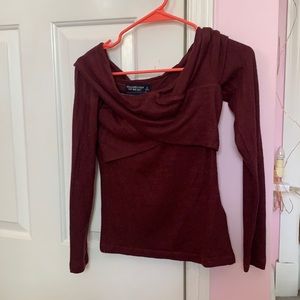 purple sweater